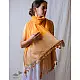 A Symphony in Color | Hand Knitted Crochet Chanderi Stole - F