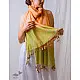 A Symphony in Color | Hand Knitted Crochet Chanderi Stole - G