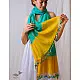 A Symphony in Color | Hand Knitted Crochet Chanderi Stole - I