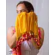 A Symphony in Color | Hand Knitted Crochet Chanderi Stole - J