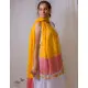 A Symphony in Color | Hand Knitted Crochet Chanderi Stole - K