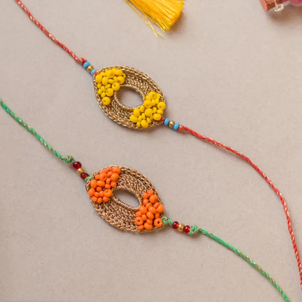 shop Handmade Crochet Rakhi (Set of 2) 21