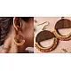 Crochet | Crescent Moon Earrings ~ Beige