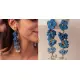 Indigo Shower Floral Danglers