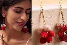 Crochet | Swing Earrings ~ Red Ombre