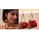 Crochet | Swing Earrings ~ Red Ombre