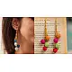 Crochet | Swing Earrings ( Two Options - Blue/ Multi )