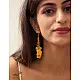 Crochet | Swing Earrings ~ Yellow Poppies