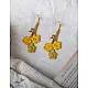 Crochet | Swing Earrings ~ Yellow Poppies