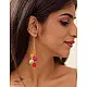 Crochet | Swing Earrings ( Two Options - Blue/ Multi )