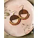 Crochet | Crescent Moon Earrings ~ Beige