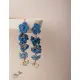 Indigo Shower Floral Danglers