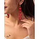Crochet | Red Daisies Danglers