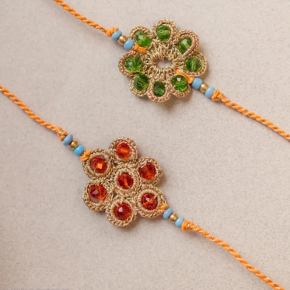 shop Handmade Crochet Rakhi (Set of 2) 22