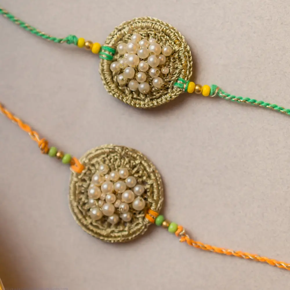 shop Handmade Crochet Rakhi (Set of 2) 23
