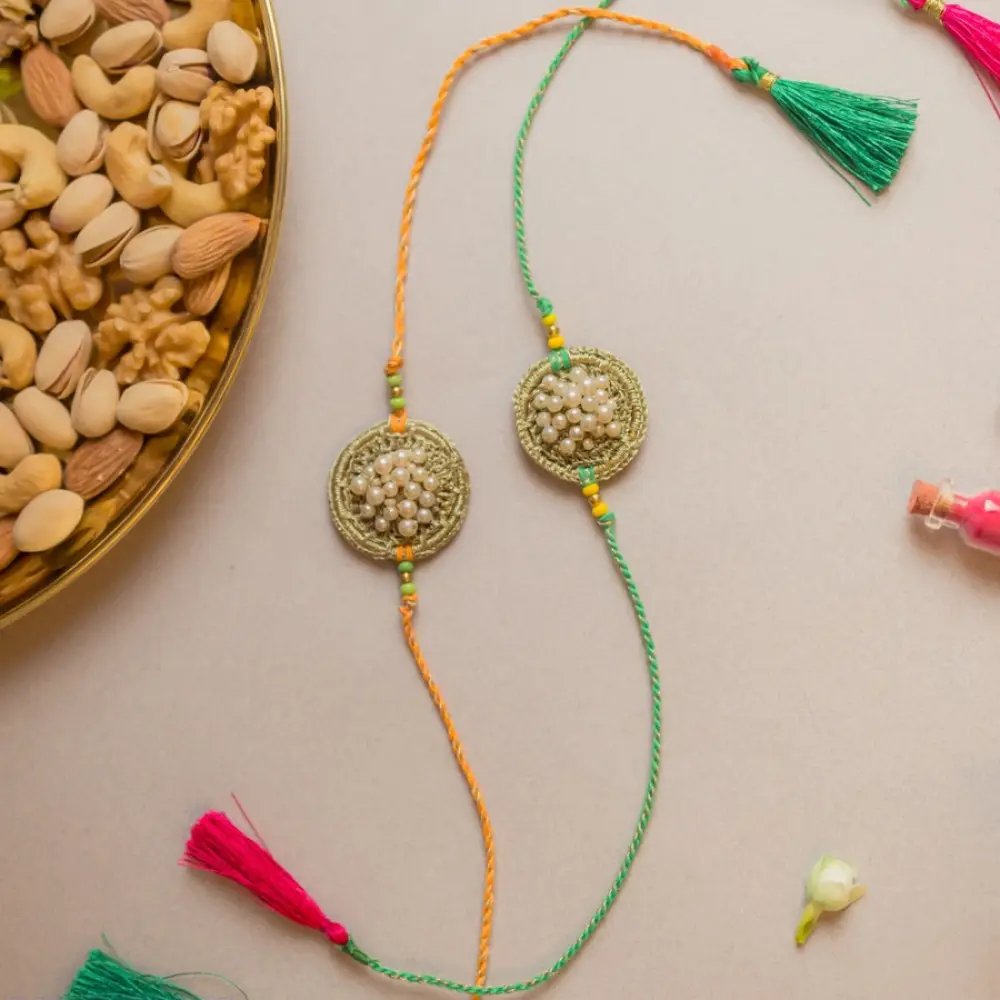 shop Handmade Crochet Rakhi (Set of 2) 23
