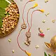 shop Handmade Celestial Crochet Rakhi & Lumba Set (Set of 2)