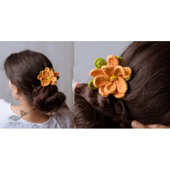 shop Hair Stick -Mustard Camellia