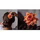Crochet ✩ Hair Stick - Orange Camellia