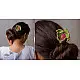 Crochet ✩  Hair Stick - Shimmer and Green Lotus 