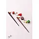 Crochet ✩ Multi colored Crochet & Block Hair Sticks (Pair)