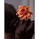 Crochet ✩ Hair Stick - Orange Camellia