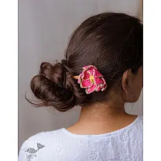 Crochet ✩ Hair Stick - Shimmer Pink Lotus 