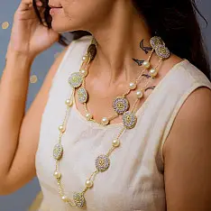 Crochet Necklace | Nakshatra Necklace ~ Shimmer 