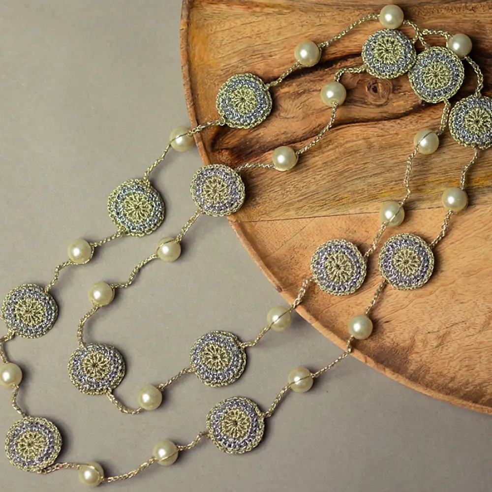 Crochet Necklace | Nakshatra Necklace ~ Shimmer 