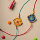 shop Diamond Crochet Rakhi Set (Set of 2)