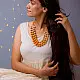 Crochet Necklace | Mausam Necklace ~ Peach