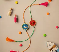 Crochet Rakhi -⚬- Universe Crochet Rakhi Set (Set of 2)