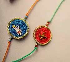 Crochet Rakhi -⚬- Universe Crochet Rakhi Set (Set of 2)