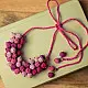 Crochet Necklace | Guldasta Necklace ~ Pink
