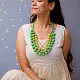 Crochet Necklace | Aadya Necklace ~ Green Ombre