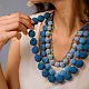 Crochet Necklace | Aadya Necklace ~ Indigo Ombre