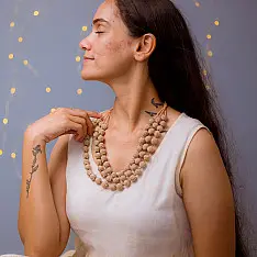 Crochet Necklace | Aadya Necklace ~ Rose Gold