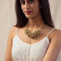 Crochet Necklace | Devi Necklace ~ Gold