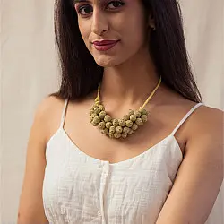 Crochet Necklace | Devi Necklace ~ Gold