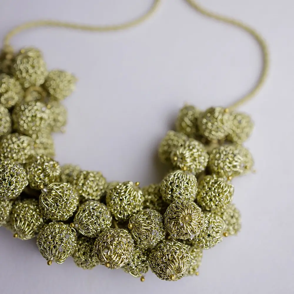 Crochet Necklace | Devi Necklace ~ Gold