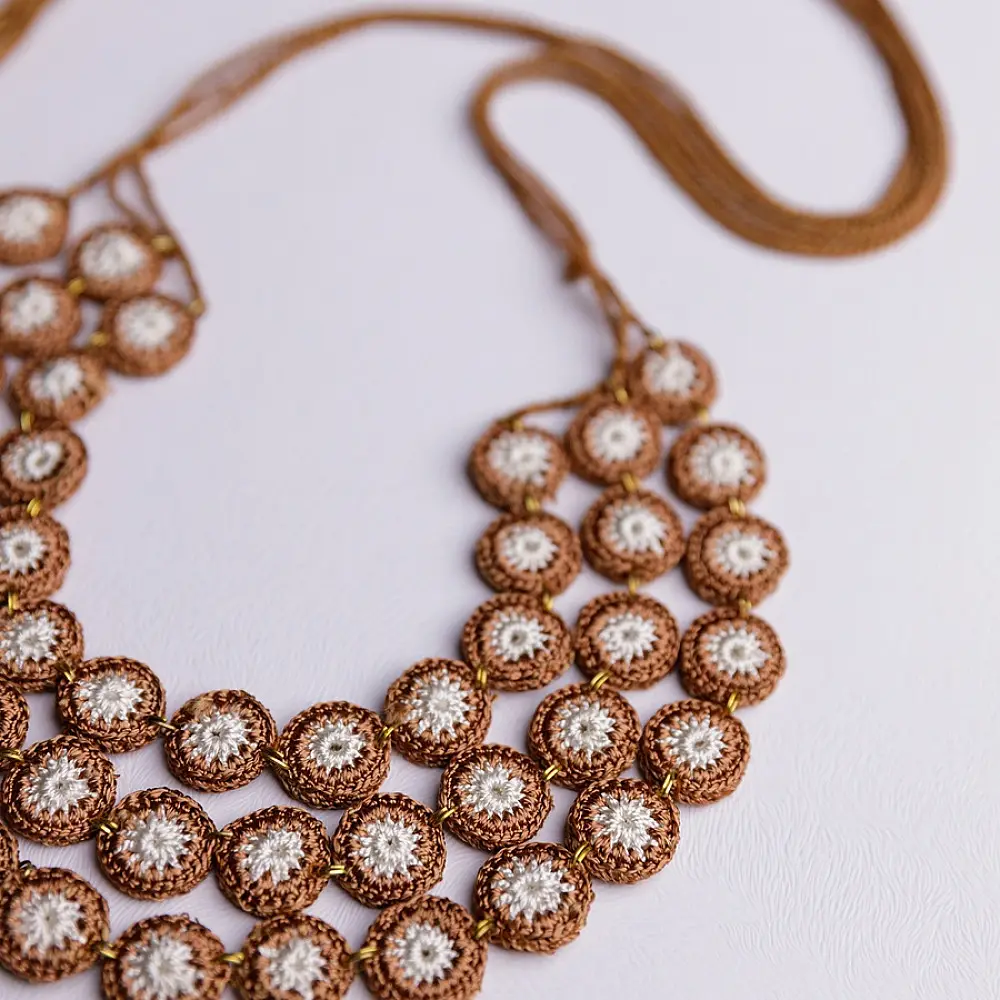 Crochet Necklace | Mausam Necklace ~ Earth 