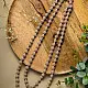 Crochet Necklace |  Vrishti ~ Rose Shimmer
