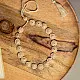 Crochet Necklace |  Ornate Beige Tikki Necklace 