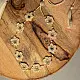 Crochet Necklace |  Ornate Beige flower Necklace