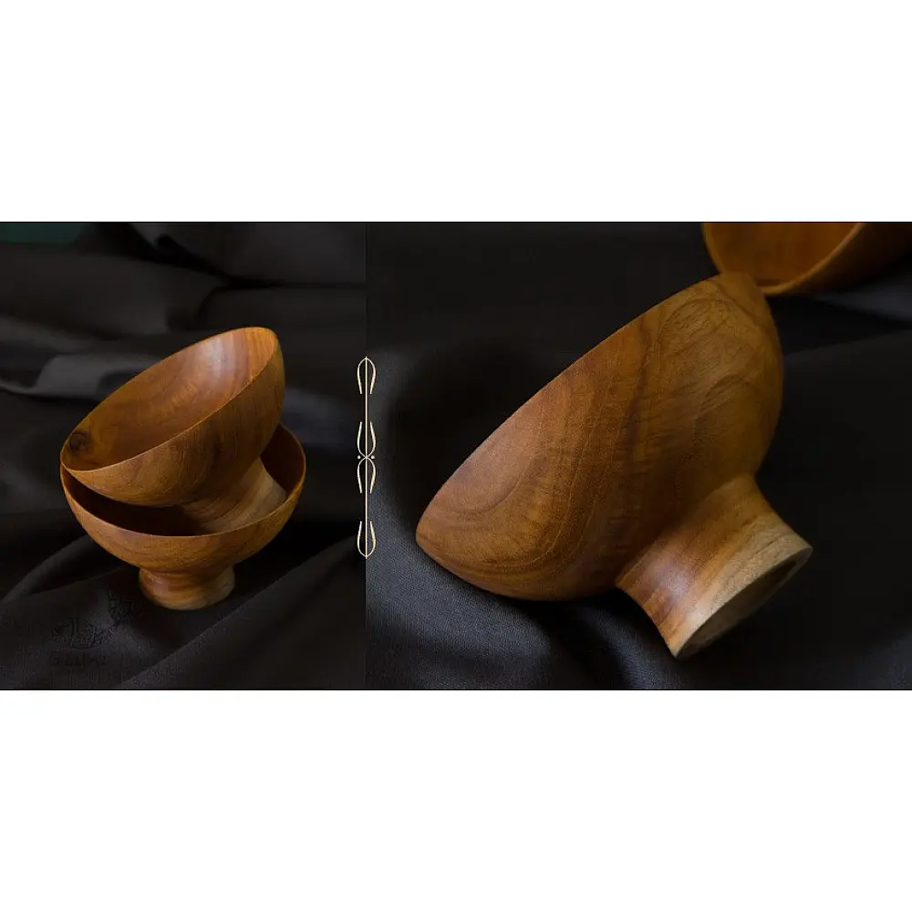 shop Teak Wood Bowl ( Set of Two)