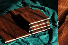 Sankhla ✼ Walnut Wooden Platter (Set of 4) ✼ 10