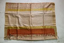 पद्मिनी . Padminī ❋ Tussar silk . Block Print Saree ❋ 21