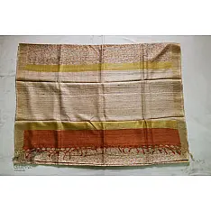 पद्मिनी . Padminī ❋ Tussar silk . Block Print Saree ❋ 21