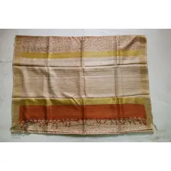 पद्मिनी . Padminī ❋ Tussar silk . Block Print Saree ❋ 21