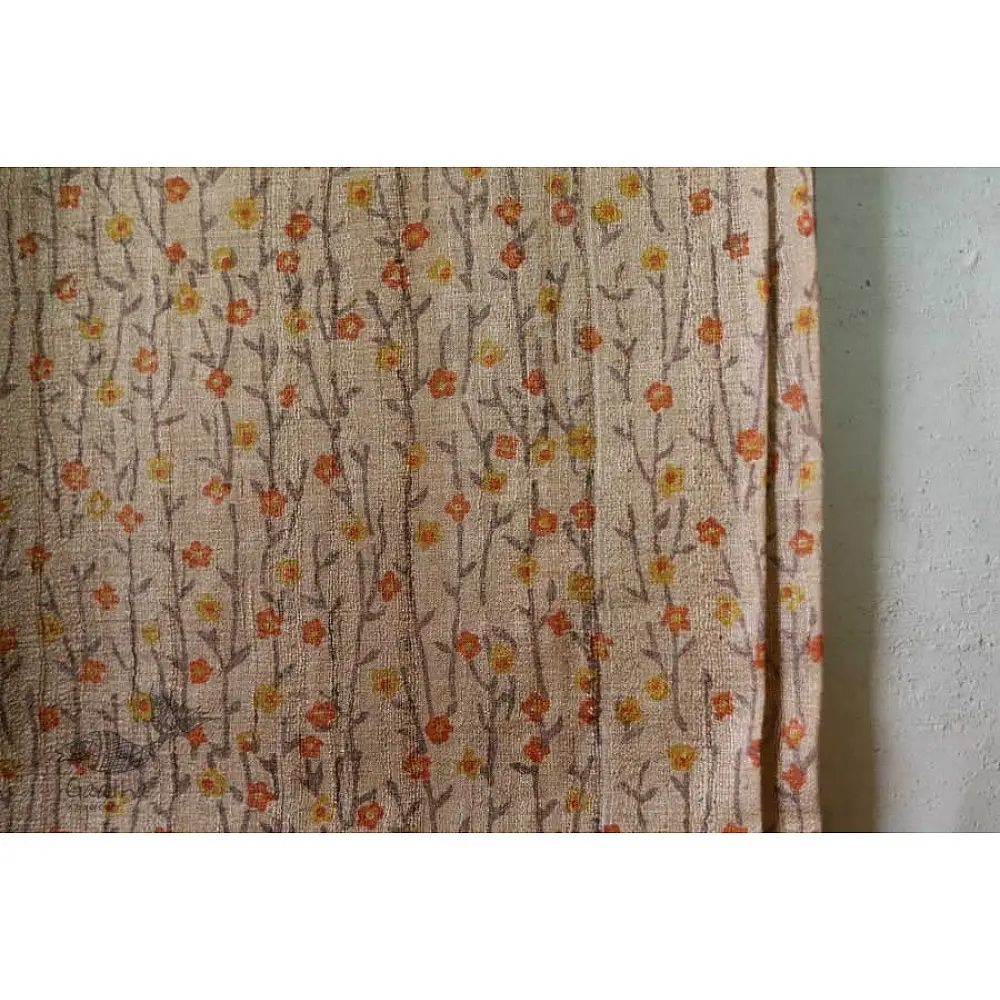 पद्मिनी . Padminī ❋ Tussar silk . Block Print Saree ❋ 21